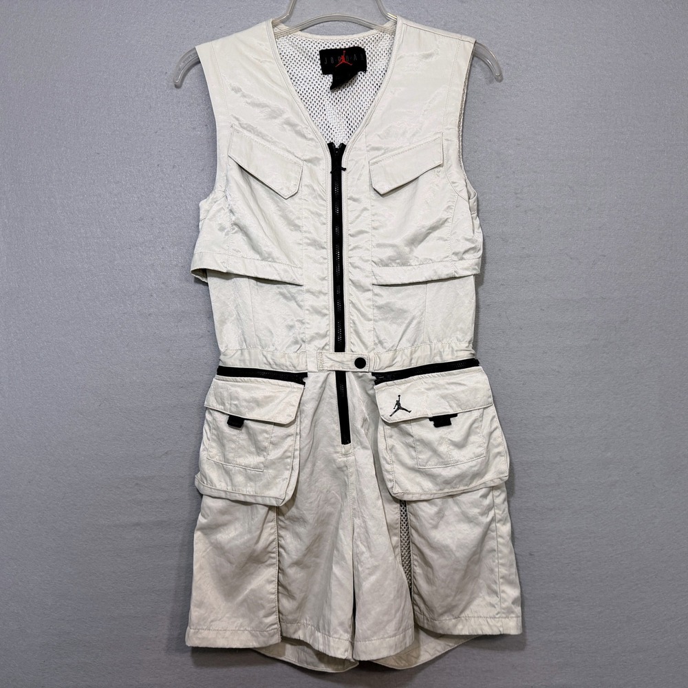 Jordan‎ Utility Romper Jumpsuit Womens Size XS Cream Gorpcore Techwear Utility